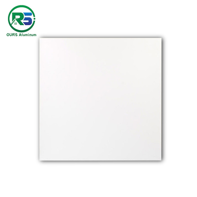 Waterproof White Metal Clip In Ceiling Tiles 0.6mm Perforated Metal Ceiling Panel For Office