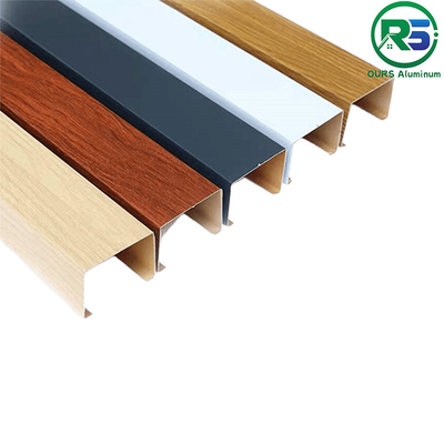 Environmental Friendly Linear Suspended Metal Ceiling 0.6mm White Aluminum Ceiling