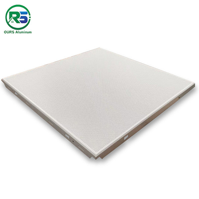 White Perforated AA1100H24 Aluminium Clip In Ceiling tiles for Shopping mall
